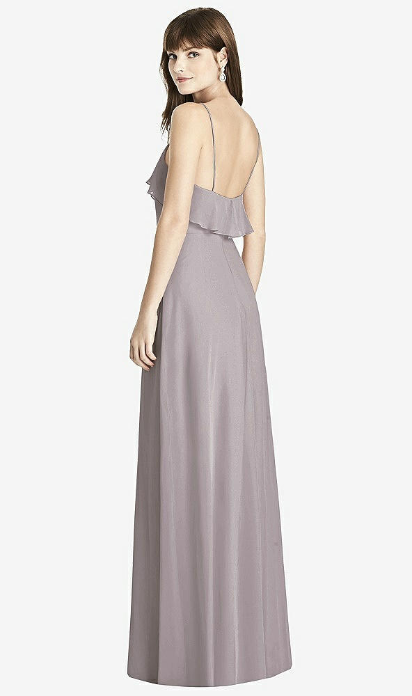 Back View - Cashmere Gray After Six Bridesmaid Dress 6780