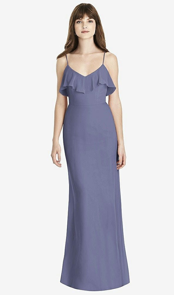 Front View - French Blue After Six Bridesmaid Dress 6780