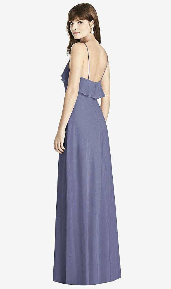 Back View - French Blue After Six Bridesmaid Dress 6780