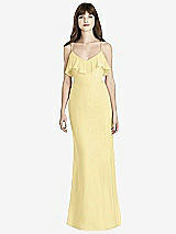 Front View Thumbnail - Pale Yellow After Six Bridesmaid Dress 6780
