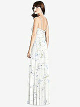 Rear View Thumbnail - Bleu Garden Jeweled Twist Halter Maxi Dress
