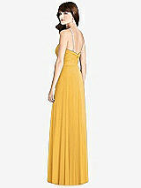 Rear View Thumbnail - NYC Yellow Jeweled Twist Halter Maxi Dress