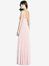 Rear View Thumbnail - Ballet Pink Jeweled Twist Halter Maxi Dress