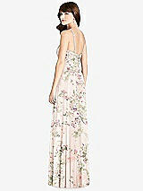 Rear View Thumbnail - Blush Garden Jeweled Twist Halter Maxi Dress