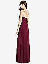 Rear View Thumbnail - Cabernet Jeweled Twist Halter Maxi Dress