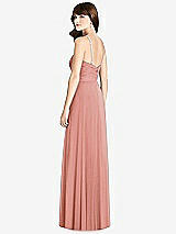 Rear View Thumbnail - Desert Rose Jeweled Twist Halter Maxi Dress