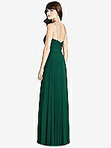 Rear View Thumbnail - Hunter Green Jeweled Twist Halter Maxi Dress