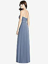 Rear View Thumbnail - Larkspur Blue Jeweled Twist Halter Maxi Dress
