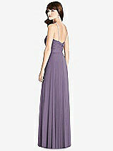 Rear View Thumbnail - Lavender Jeweled Twist Halter Maxi Dress