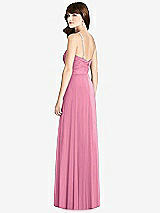Rear View Thumbnail - Orchid Pink Jeweled Twist Halter Maxi Dress