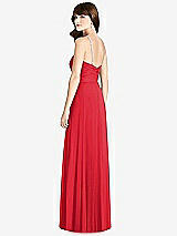 Rear View Thumbnail - Parisian Red Jeweled Twist Halter Maxi Dress