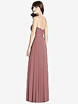 Rear View Thumbnail - Rosewood Jeweled Twist Halter Maxi Dress