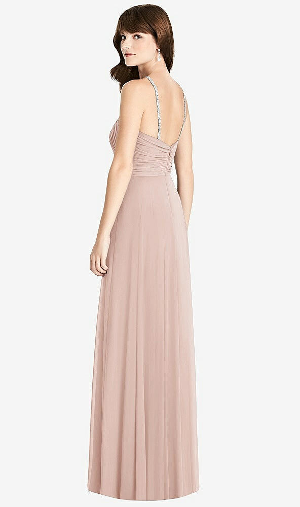 Back View - Toasted Sugar Jeweled Twist Halter Maxi Dress