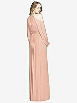 Rear View Thumbnail - Pale Peach Dessy Bridesmaid Dress 3018
