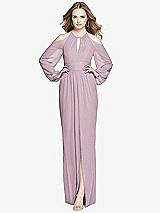 Front View Thumbnail - Suede Rose Dessy Bridesmaid Dress 3018