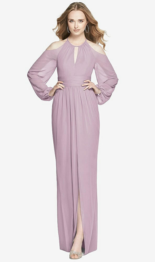 Front View - Suede Rose Dessy Bridesmaid Dress 3018