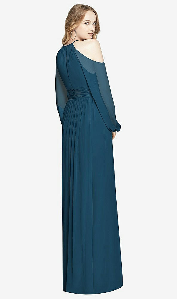 Back View - Atlantic Blue Dessy Bridesmaid Dress 3018