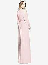 Rear View Thumbnail - Ballet Pink Dessy Bridesmaid Dress 3018
