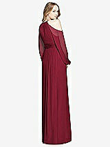 Rear View Thumbnail - Burgundy Dessy Bridesmaid Dress 3018