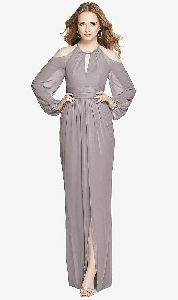 Front View - Cashmere Gray Dessy Bridesmaid Dress 3018