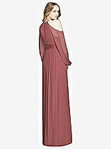 Rear View Thumbnail - English Rose Dessy Bridesmaid Dress 3018
