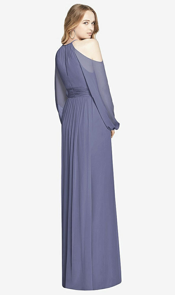 Back View - French Blue Dessy Bridesmaid Dress 3018
