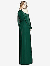 Rear View Thumbnail - Hunter Green Dessy Bridesmaid Dress 3018