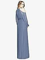 Rear View Thumbnail - Larkspur Blue Dessy Bridesmaid Dress 3018