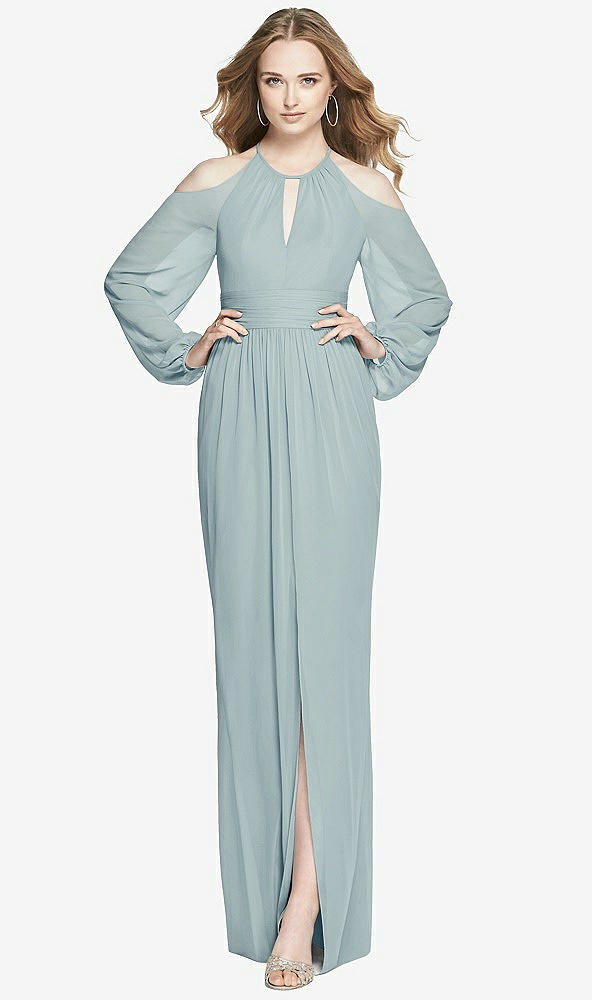 Front View - Morning Sky Dessy Bridesmaid Dress 3018