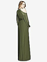 Rear View Thumbnail - Olive Green Dessy Bridesmaid Dress 3018