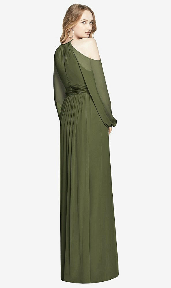 Back View - Olive Green Dessy Bridesmaid Dress 3018