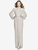 Front View Thumbnail - Oyster Dessy Bridesmaid Dress 3018