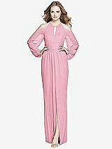 Front View Thumbnail - Peony Pink Dessy Bridesmaid Dress 3018