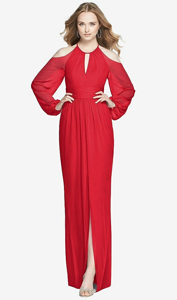 Front View - Parisian Red Dessy Bridesmaid Dress 3018