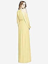 Rear View Thumbnail - Pale Yellow Dessy Bridesmaid Dress 3018
