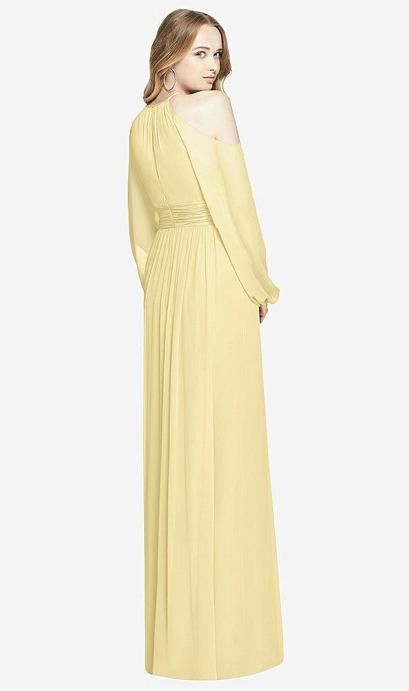 Back View - Pale Yellow Dessy Bridesmaid Dress 3018
