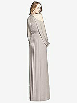 Rear View Thumbnail - Taupe Dessy Bridesmaid Dress 3018
