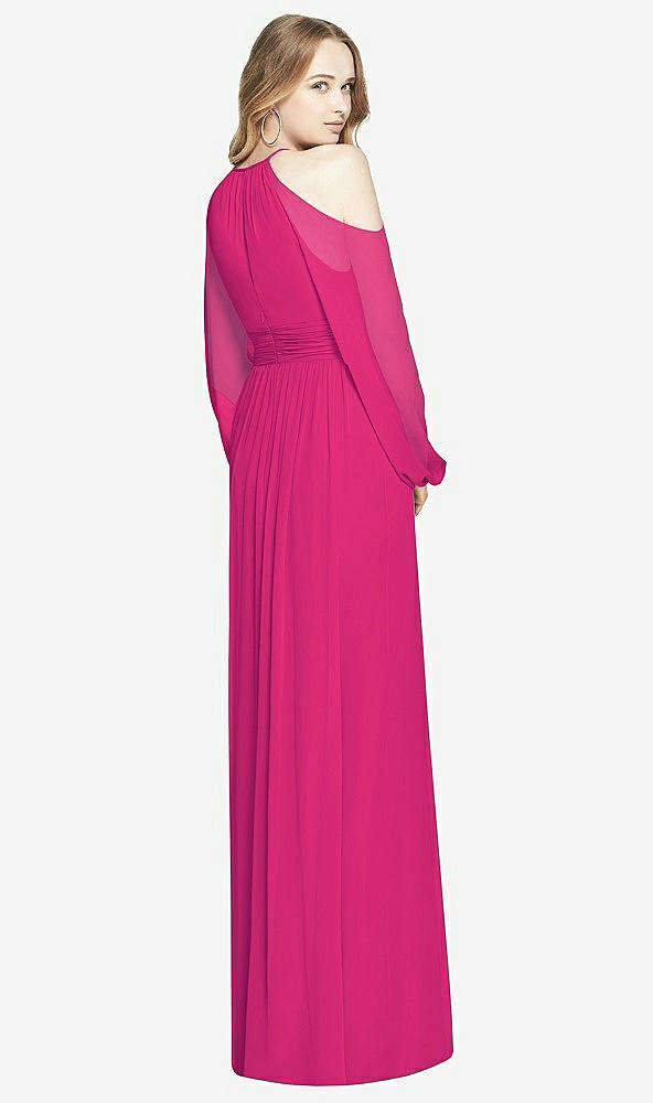 Back View - Think Pink Dessy Bridesmaid Dress 3018