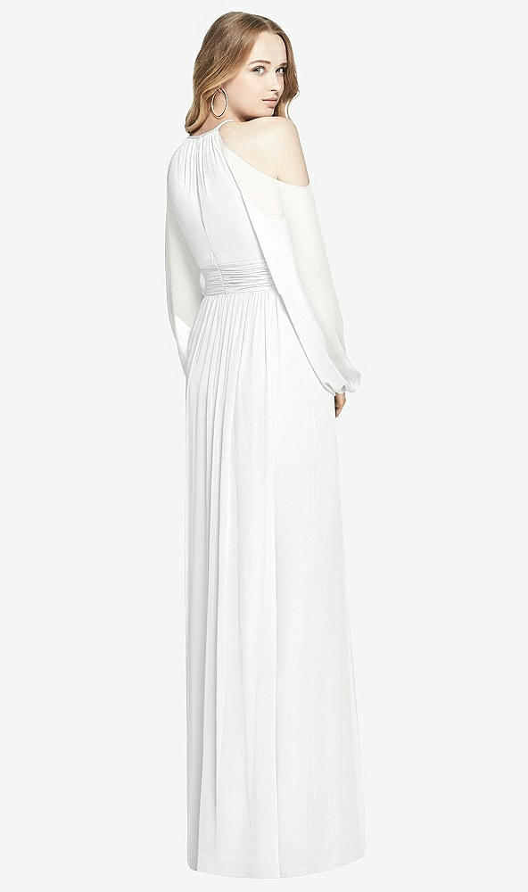 Back View - White Dessy Bridesmaid Dress 3018