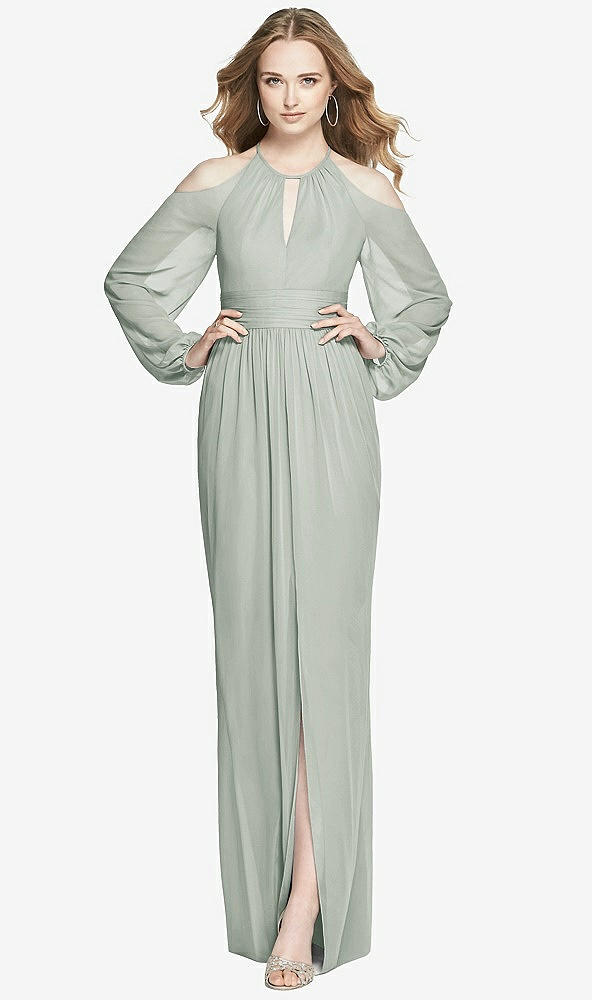 Front View - Willow Green Dessy Bridesmaid Dress 3018