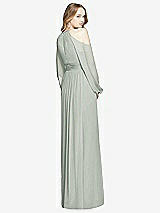 Rear View Thumbnail - Willow Green Dessy Bridesmaid Dress 3018