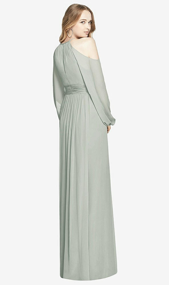 Back View - Willow Green Dessy Bridesmaid Dress 3018