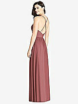 Rear View Thumbnail - English Rose Criss Cross Strap Backless Maxi Dress
