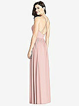 Rear View Thumbnail - Rose - PANTONE Rose Quartz Criss Cross Strap Backless Maxi Dress