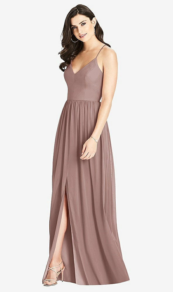 Front View - Sienna Criss Cross Strap Backless Maxi Dress
