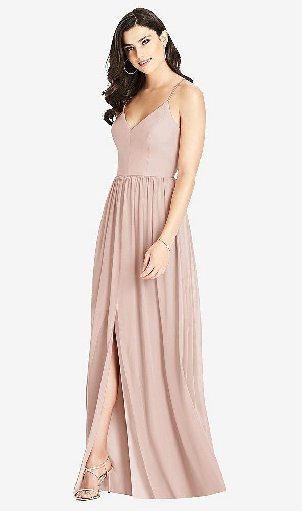 Front View - Toasted Sugar Criss Cross Strap Backless Maxi Dress