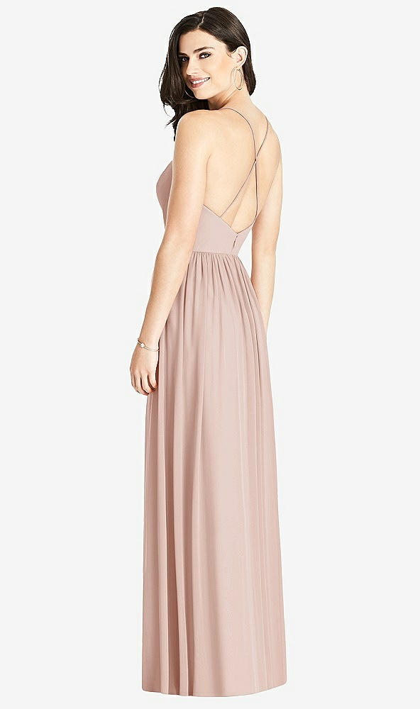 Back View - Toasted Sugar Criss Cross Strap Backless Maxi Dress
