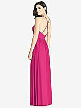 Rear View Thumbnail - Think Pink Criss Cross Strap Backless Maxi Dress