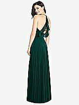 Front View Thumbnail - Evergreen Ruffled Strap Cutout Wrap Maxi Dress