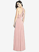 Front View Thumbnail - Rose - PANTONE Rose Quartz Ruffled Strap Cutout Wrap Maxi Dress